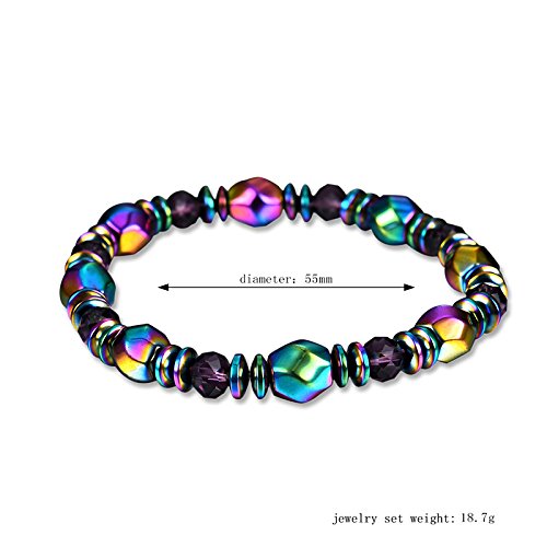image for Hotdog Unisex Magnetic Hematite Bracelets, Metal Therapy, Bracelets fo