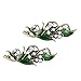 MagiDeal 2Pieces Fashion Clamp Crystal Rhinestone Lady Headwear Hair Clip Barrette Hairpin