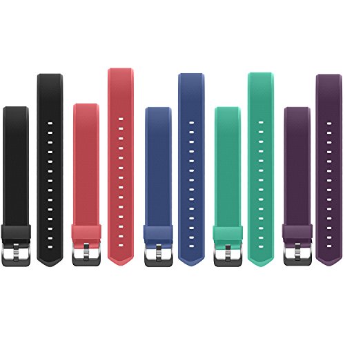 AUSUN Fitness Tracker Interchangeable Band Sports Watch Replacement Strap Set for 115HR PLS, 5 Pcs/Set, TPE Waterproof