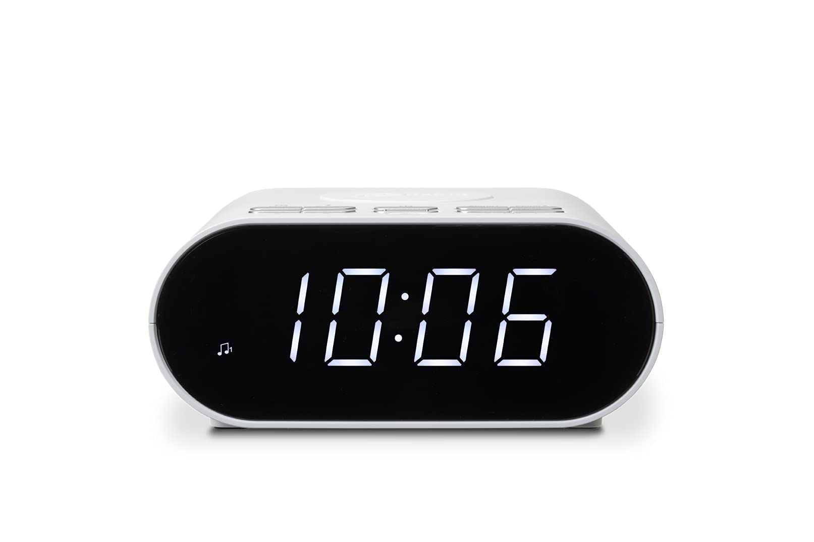 Roberts ORTUSCHARGE-WH FM RDS / Bluetooth / Wireless Charging Alarm Clock Radio - White