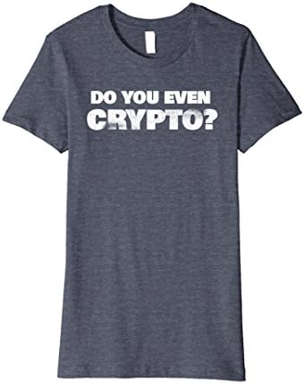 Womens Funny Crypto Currency Gifts | Do you Even Crypto? T-Shirt Small Heather Blue