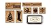 Cavallini Rubber Stamps Christmas, Assorted with Ink Pad