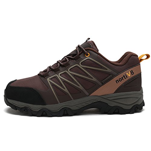 image for DREAM PAIRS Men's Nortiv8 160489-M Brown Black Tan Insulated Waterproo