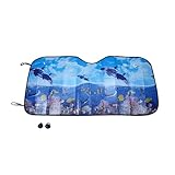 EFORCAR(R) Foldable Auto Front Rear Sun Shade Car Windshield Visor Cover (Random Style)