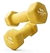 Wacces Neoprene Dipped Coated Set of 2 Dumbbells Hand Weights Sets Non Slip Grip 2 x 2 LB