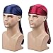 Silky Durag Headwraps (2PCS) with Extra Long Tail and Wide Straps for 360 Waves