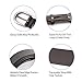 WHIPPY Genuine Leather Belt for Women Waist Belt with Brushed Alloy Buckle