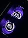 Bearfire Car Logo LED Cup Pad led cup coaster USB Charging Mat Luminescent Cup Pad LED Mat Interior Atmosphere Lamp Decoration Light (Infiniti)