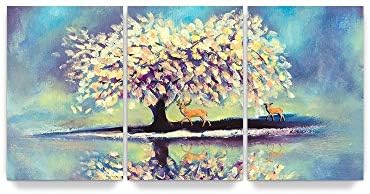 壁画装飾絵画リビングルームベッドサイドベッドルーム風景ソファ背景現代のミニマリスト絵画スリーピースセット 40 60センチメートル 50 75センチメートル 60 90センチ 墙壁装饰 Color E Size 50x75cm Loober Com
