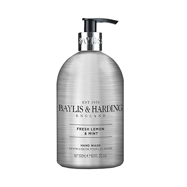 Baylis-and-Harding-Elements-Lemon-and-Mint-500ml-Hand-Wash-Pack-of-3 Baylis & Harding Elements Lemon & Mint Luxury Hand Wash 500ml, Pack of 3 - Vegan Friendly