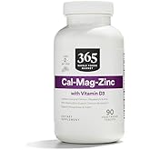 365 by Whole Foods Market, Cal-Mag-Zinc with Vitamin D3, Vegetarian, 90 Count
