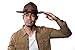 Kangaroo Authentic Brown Wool Felt Mountie Hat - Adult Canadian Park Ranger, Drill Sergeant, and Military Campaign Costume Accessory
