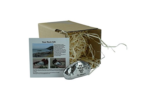 My Shining Rock For 25 Years - Solid Heavy Metal Twenty-Fifth Anniversary Gift Idea