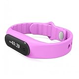 V Tech E06 OLED Smart Wristband Bluetooth 4.0 Wearable Bracelet Fitness Activity Tracker Pedometer Sleep Monitor IP67 Waterproof for Android/IOS (Pink )