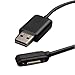 ON THE WAY (TM) USB 2.0 Magnetic Charger Cable for Sony Xperia Z Ultra (XL39H) Sony Xperia Z1 L39H (Black Charging Cable)