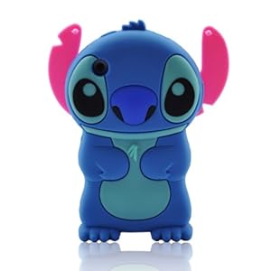 : Blue Disney 3d Stitch Movable Ear Flip Soft C