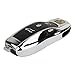 TOMALL Replacement Key Cover Silver Plating Chrome for Cayenne Panamera Macan 911 Carrera Key Shell Case