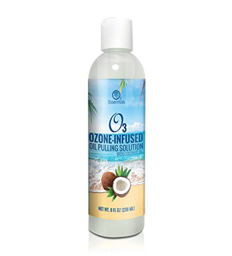 O3 Ozone-Infused Oil Pulling Solution 8oz (with Organic Coconut Oil and Organic Peppermint)