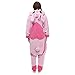 VU ROUL Pink Stitch Onesie Costume for Women Men Adult Halloween Christmas Party Pajamas Sleepwear Medium