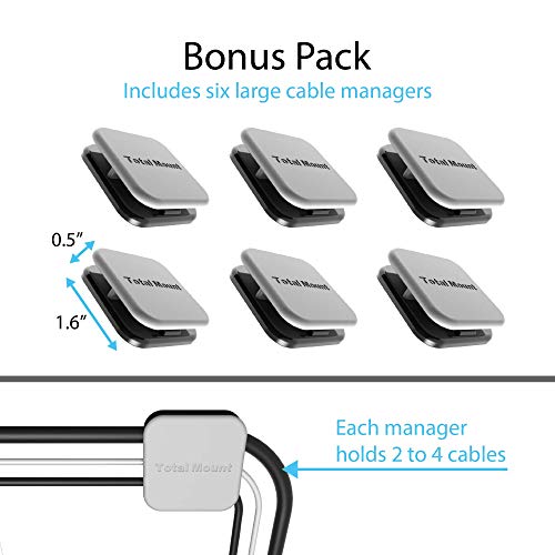 TotalMount Television Cable Managers Organize Your TV Cables