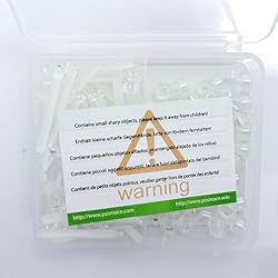 Pzsmocn 100 Pieces/50 Sets M3*25 mm PC Transparent