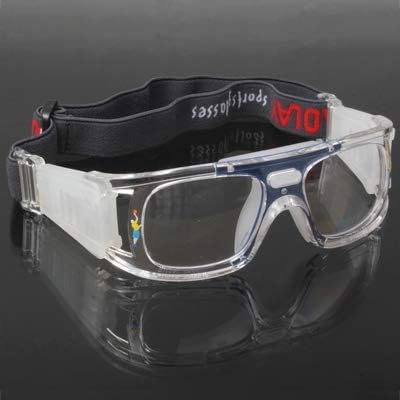 VAXT Head Wrap Goggles Sports Glasses Eyewear for Basketball/Soccer Plot (Color : Blue)