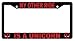 My Other Ride Is A Unicorn High Quality Black Plastic License Plate Frame Deadpool