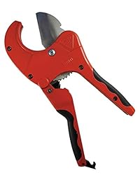 Cortatubos de PVC (  recortes de hasta 2.5 inch diámetro   una mano Heavy Duty Ratchet Tubo de plástico y herramientas de cortador de tubo para tubería de PVC el CPVC PEX PE PPR y más   perfecto para fontanería y de riego