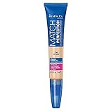 Rimmel Match Perfection 2-in-1 Concealer and Highlighter, Fair Light, 0.23 Ounce by Rimmel