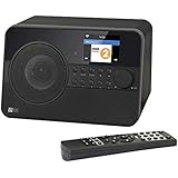 Ocean Digital Wifi Internet Radio WR238 Bluetooth Radio With Alarm Clock Sleeping Timer Stream Music Player-Black