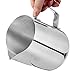 Stainless Steel Milk Frothing Pitcher Cappuccino Pitcher Pouring Jug Espresso Cup Creamer Cup for Latte Art, 20 Ounce (600 ML)
