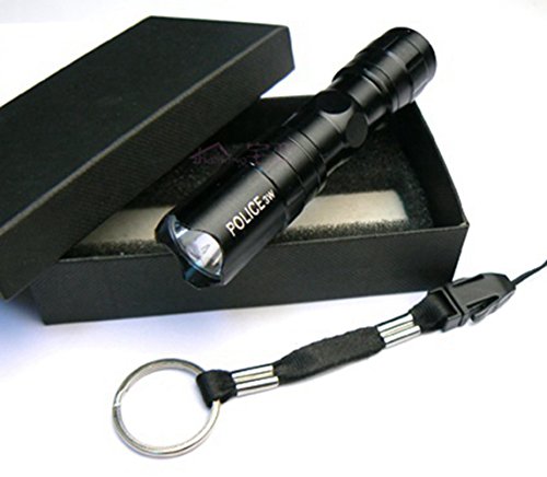 KitMax (TM) 3W 30 Lumen Water Resistant Mini Handheld LED Flashlight With Key Chain for Outdoor Sports Camping (Battery NOT Included)