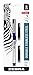 Zebra Pen R-301 Rollerball Pen, Stainless Steel Barrel, Fine Point, 0.7mm, Blue Ink, 1-Pack with Refill