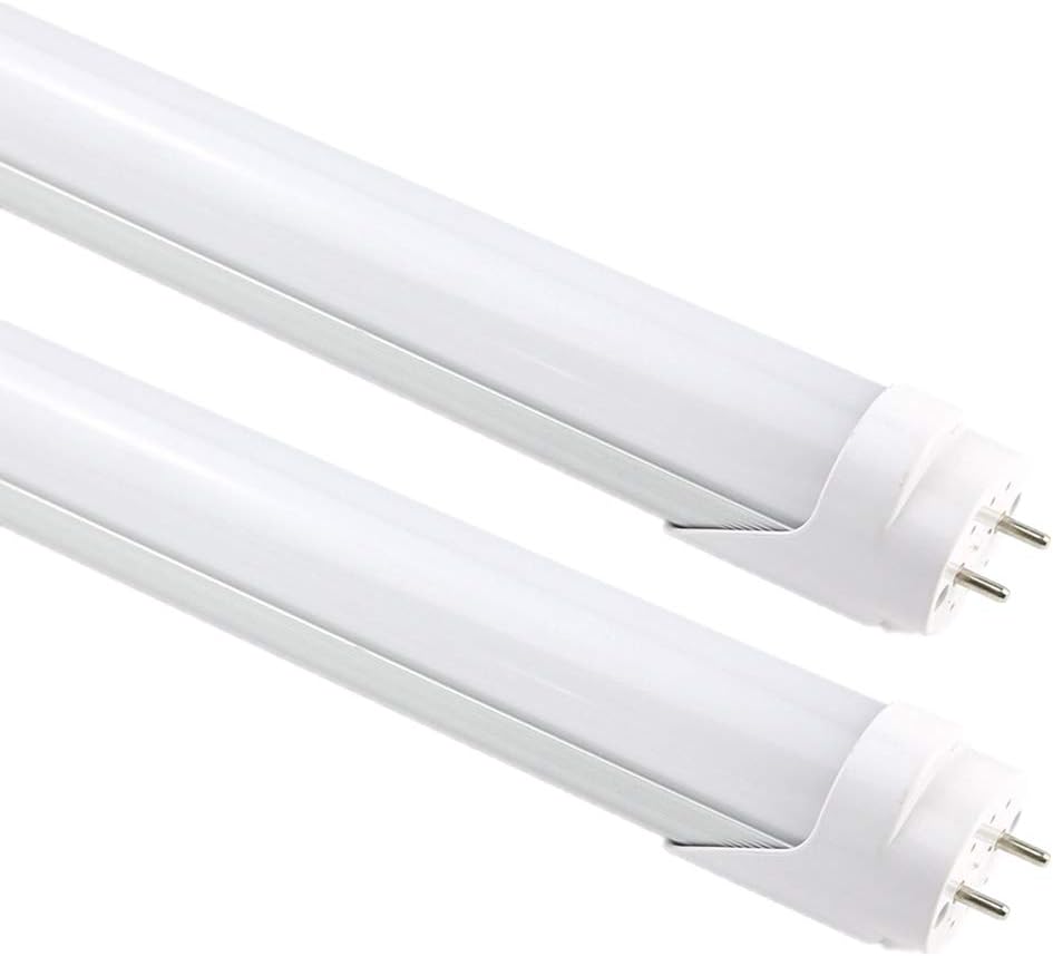 Maidodo 10pcs T8 G13 120cm 4FT 18W 1620LM 96SMD Warm White 2800-3200K LED Tube Bulbs Fluorescent/Neon Tubes w White Cover [Energy Class A+]