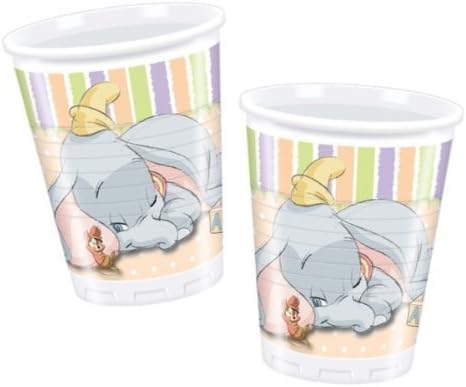Cups Plastic Licensed Dumbo Pk10 for Disposable Party Tableware