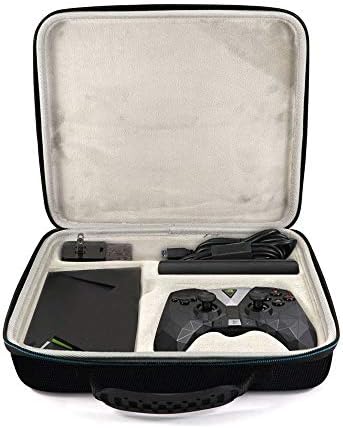 Tisnia NVIDIA Shield TV Streaming Media Player Case - Travel Protective Carrying Case for NVIDIA Shield Media Player, Remote, Shield Controller, USB Cable and Charger