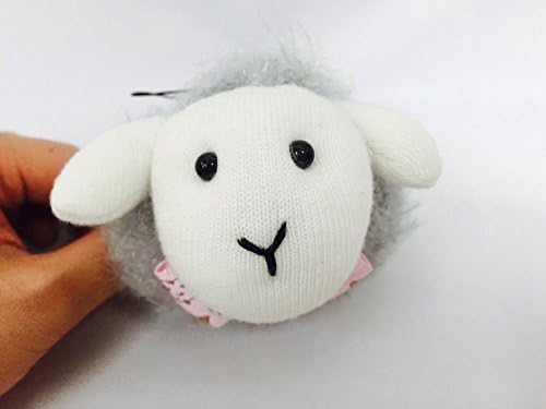 [MIRINE] Mini Gray Lamb Sheep Key Chain Socks Doll Socks Toy
