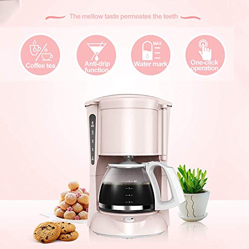 HaoLi Filterkaffeemaschine, 600-W-Kaffeemaschine für Instantkaffee, Espresso, Anti-Tropf-Funktion, Filterkaffeemaschine… – Bild 4