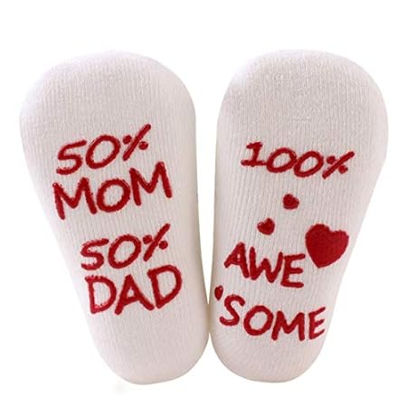 Infant Baby Socks Boy Girl Anti Slip Floor Socks Love Mama Papa Letter Socks Soft Comfortable Calcetines De Bebe 1pair 2pcs Amazon In Baby