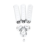 Pickup cover - TOOGOO(R)Guitar Pickup Covers Volume/Tone Control Knobs Switch Tip Chrome-Plated for Fender Stratocaster Strat