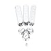 Pickup cover - TOOGOO(R)Guitar Pickup Covers Volume/Tone Control Knobs Switch Tip Chrome-Plated for Fender Stratocaster Strat