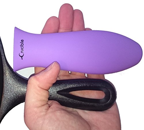 Crucible Cookware Silicone Hot Handle Holders (Large, Purple) - Thumbnail 6