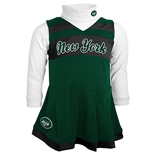 Nfl New York Jets Girls Cheer Jumper Dress With Turtleneck | Desertcart Fiji