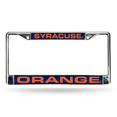 Syracuse Orange Laser Chrome License Plate Frame