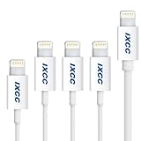 iXCC Element Series 8-Pin to USB Charge and Sync Lightning Cable for iOS Devices - Apple MFi Certified - Standard Packaging (5 Piece)