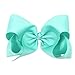 CÉLLOT Hair Bows for Girls, 8inch Oversize Large Boutique Grosgrain Ribbon Hair Bows Alligator Hair Clips, 12 Pack