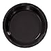 Hanna K. Signature Collection Black Plastic Plates 9 Inch - 50 count - Plastic Solid Round Party Plates For Weddings, BBQs, Birthday Plates - Disposable Black Plates - Plastic Dessert Plates