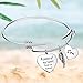 Elegant Chef Son Memorial Bangle Bracelet- A Piece of My Heart Lives in Heaven- Remembrance Sympathy Gift