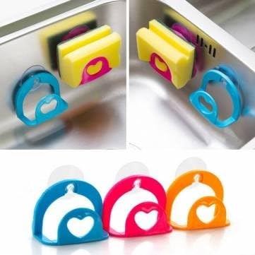 UR Kitchen Gadgets 3pcs Kitchen Sponge Debris Rack Storage Kitchen Utensils Storage Box Holder