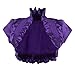 Imagenation Charmeuse Satin Short Sleeve Shrug Bolero